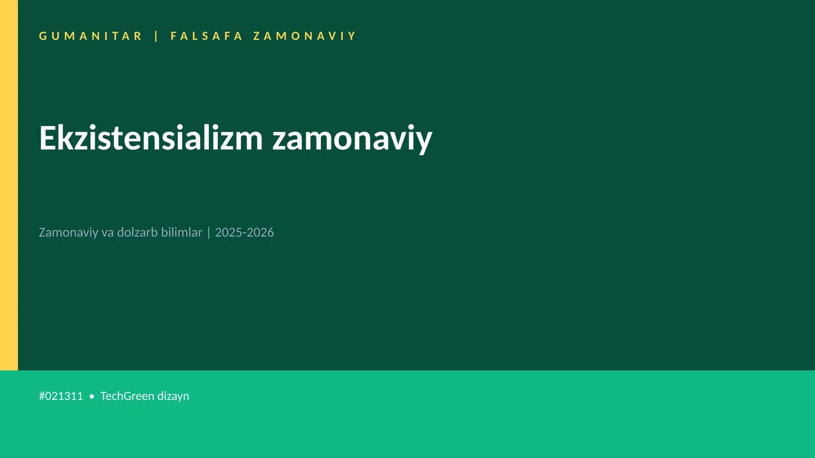 Ekzistensializm zamonaviy 1