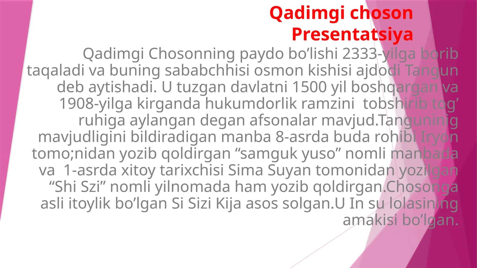 QadimgichosonPresentatsiya 1