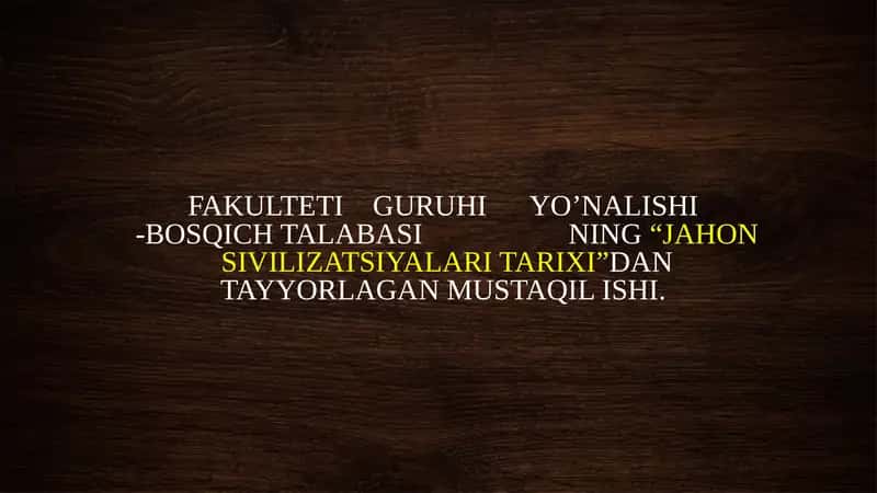 Hindistonning dastlabki madaniyat markazlari 1