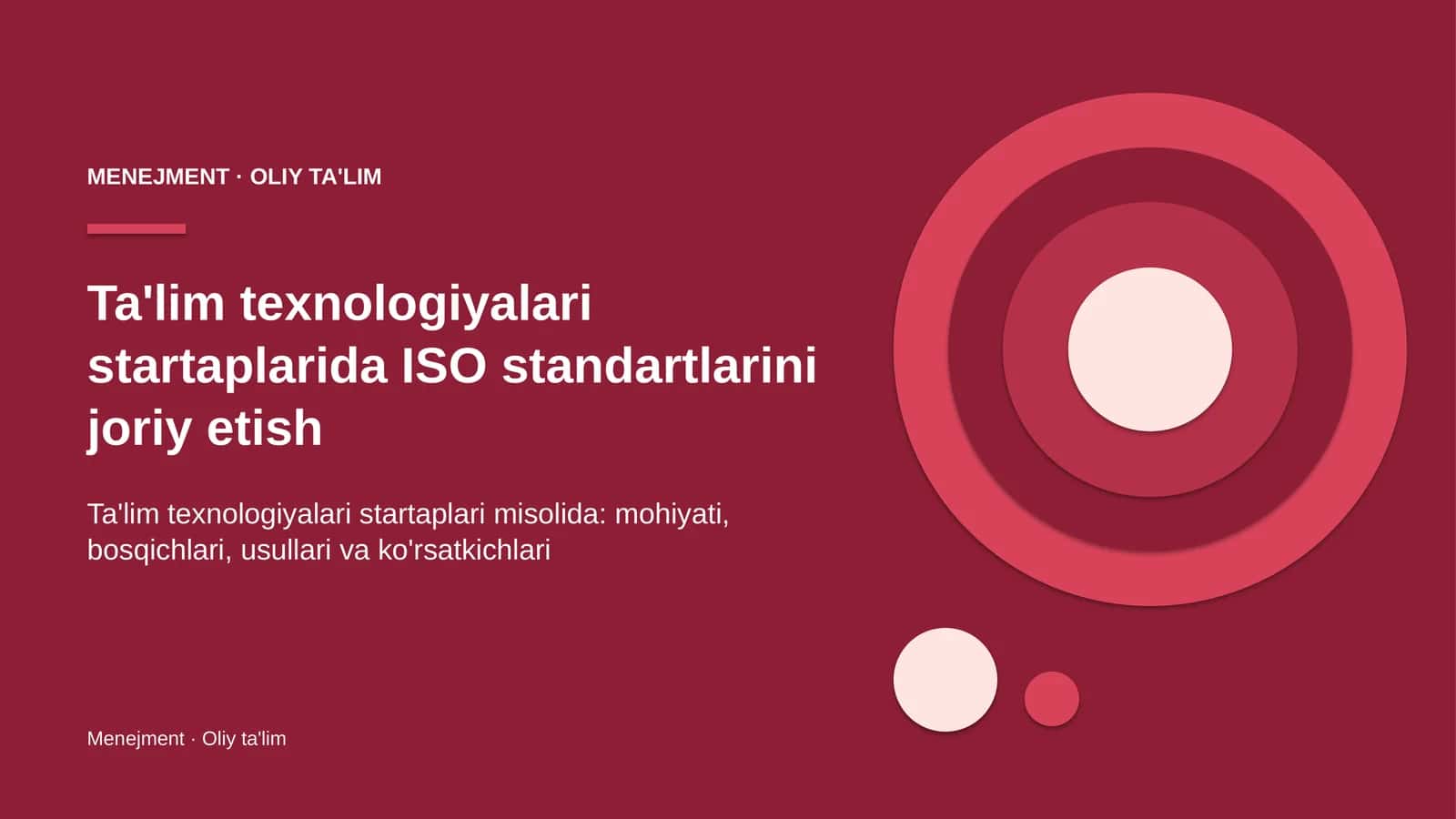 ta'lim texnologiyalari startaplarida iso standartlarini joriy etish 1436 1