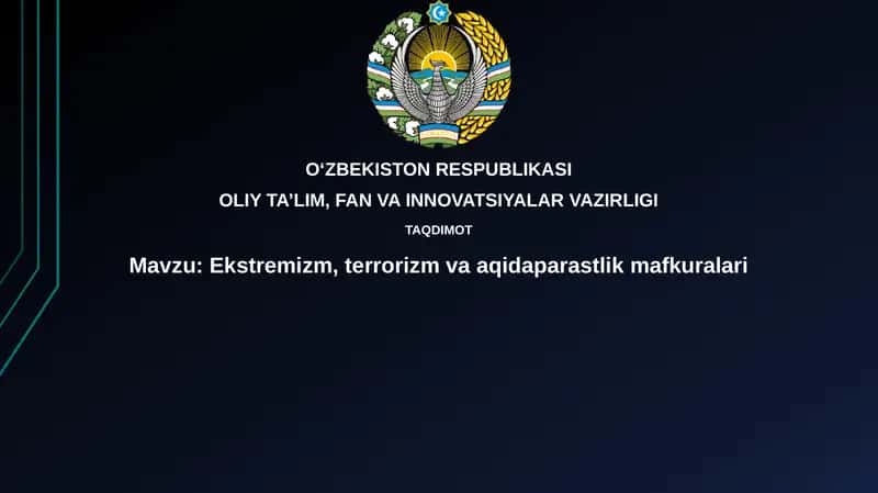 Ekstremizm, terrorizm va fanatizm: Ta'riflar, sabablar va shakllar 1