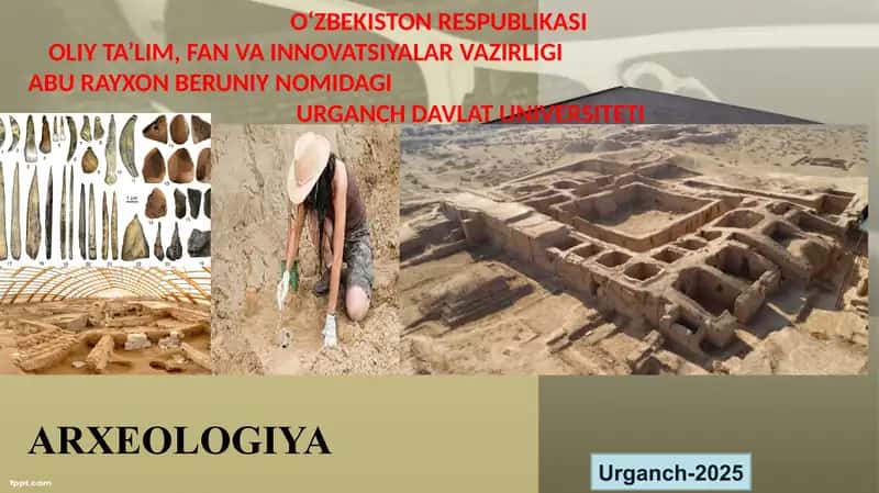 Arxeologiya faniga kirish 1