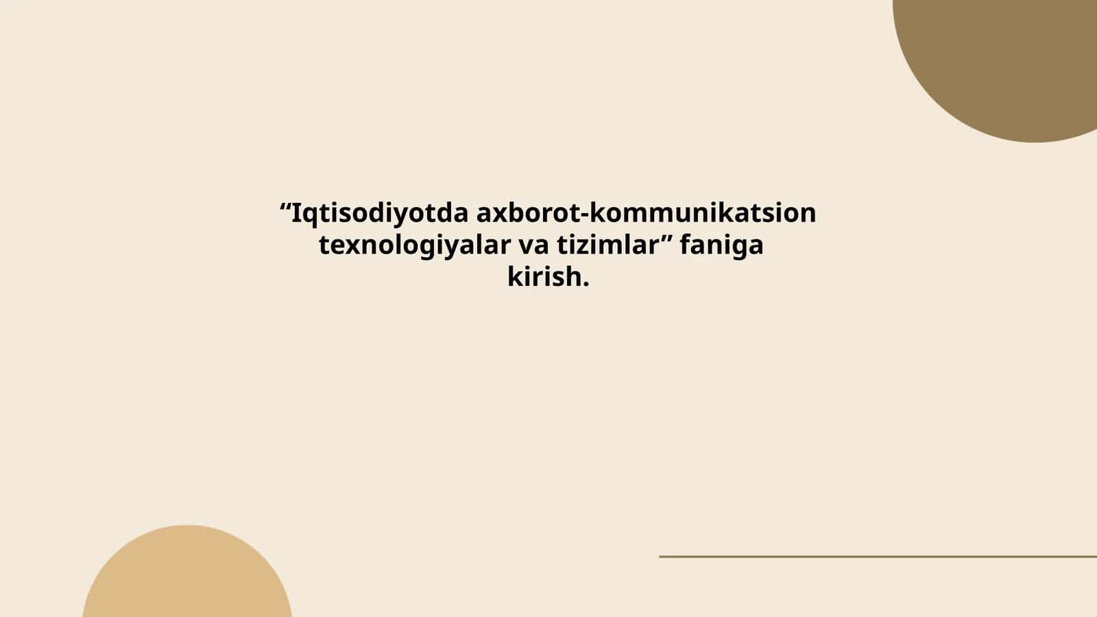 Iqtisodiyotda axborot-kommunikatsion texnologiyalar va tizimlar 1
