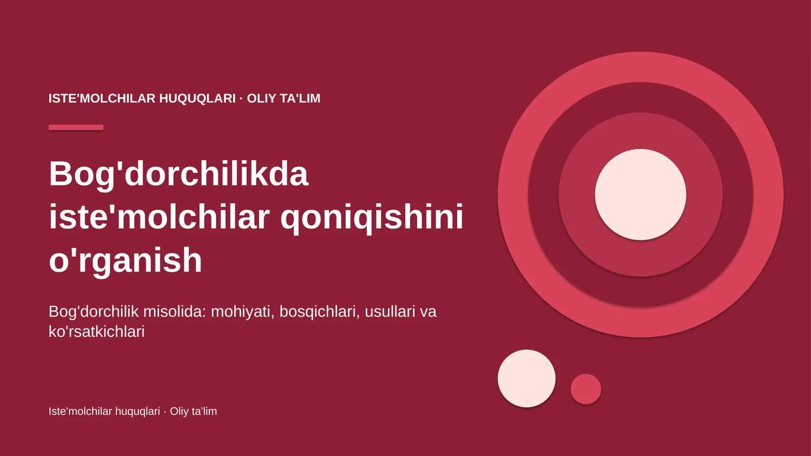 Bog'dorchilikda iste'molchilar qoniqishini o'rganish 1