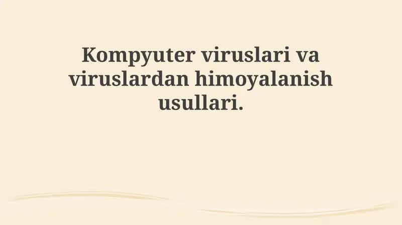 Kompyuter viruslari 1