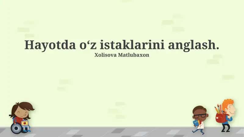 Xolisova Matlubaxon 1