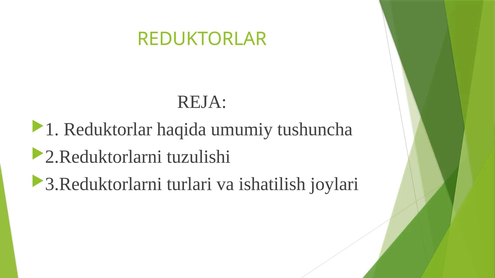 REDUKTORLAR 1