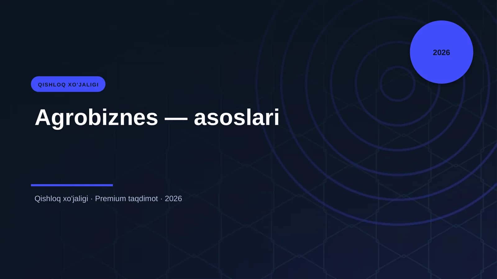 Agrobiznes — asoslari 1