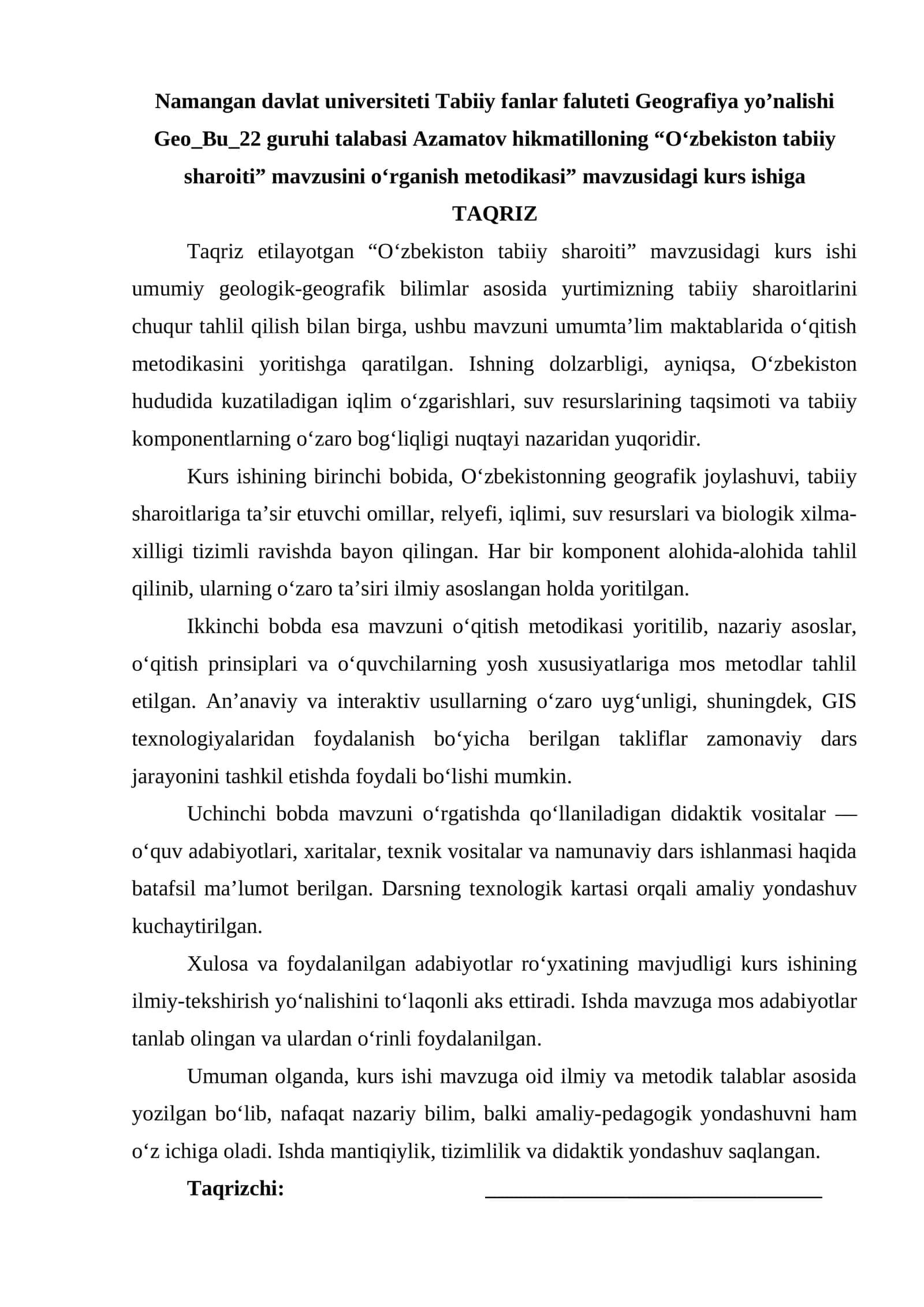 O‘zbekiston tabiiy sharoiti 1