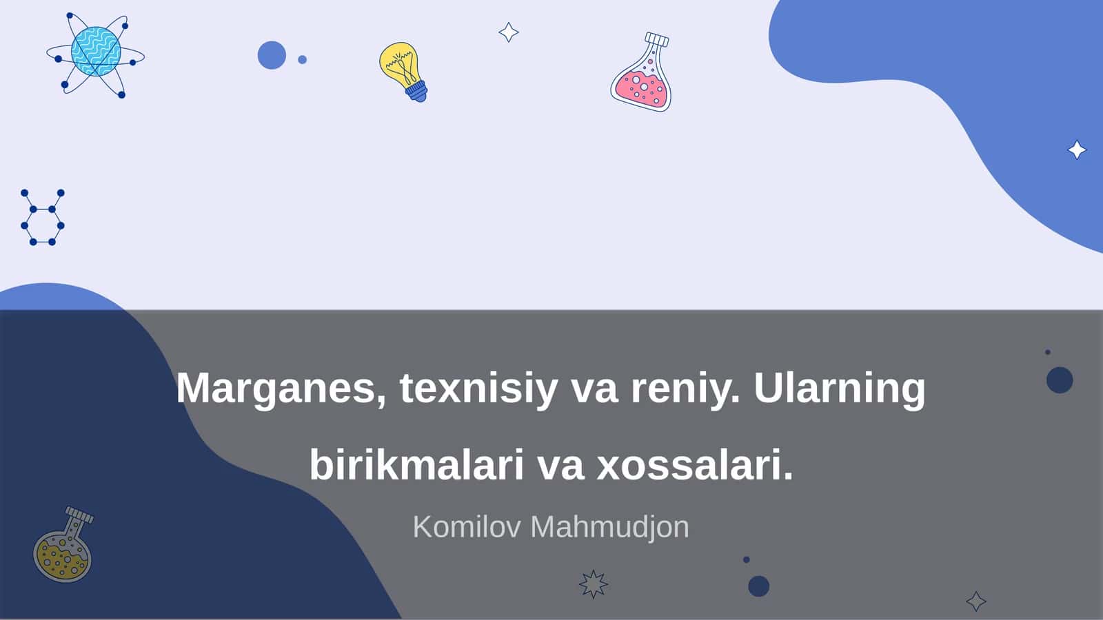 Marganes, texnisiy va reniy 1