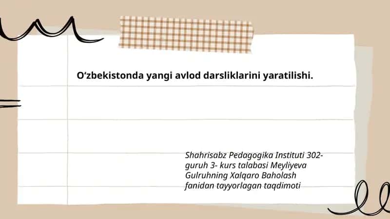 Xalqaro Baholash fanidan taqdimot 1