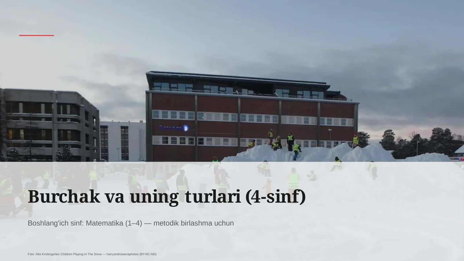 Burchak va uning turlari (4-sinf) 1