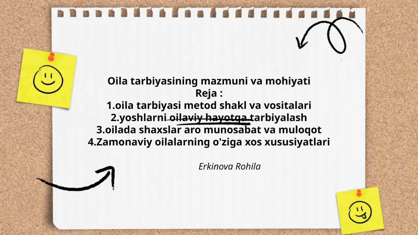Oilani tarbiyalash mazmuni va mohiyati 1