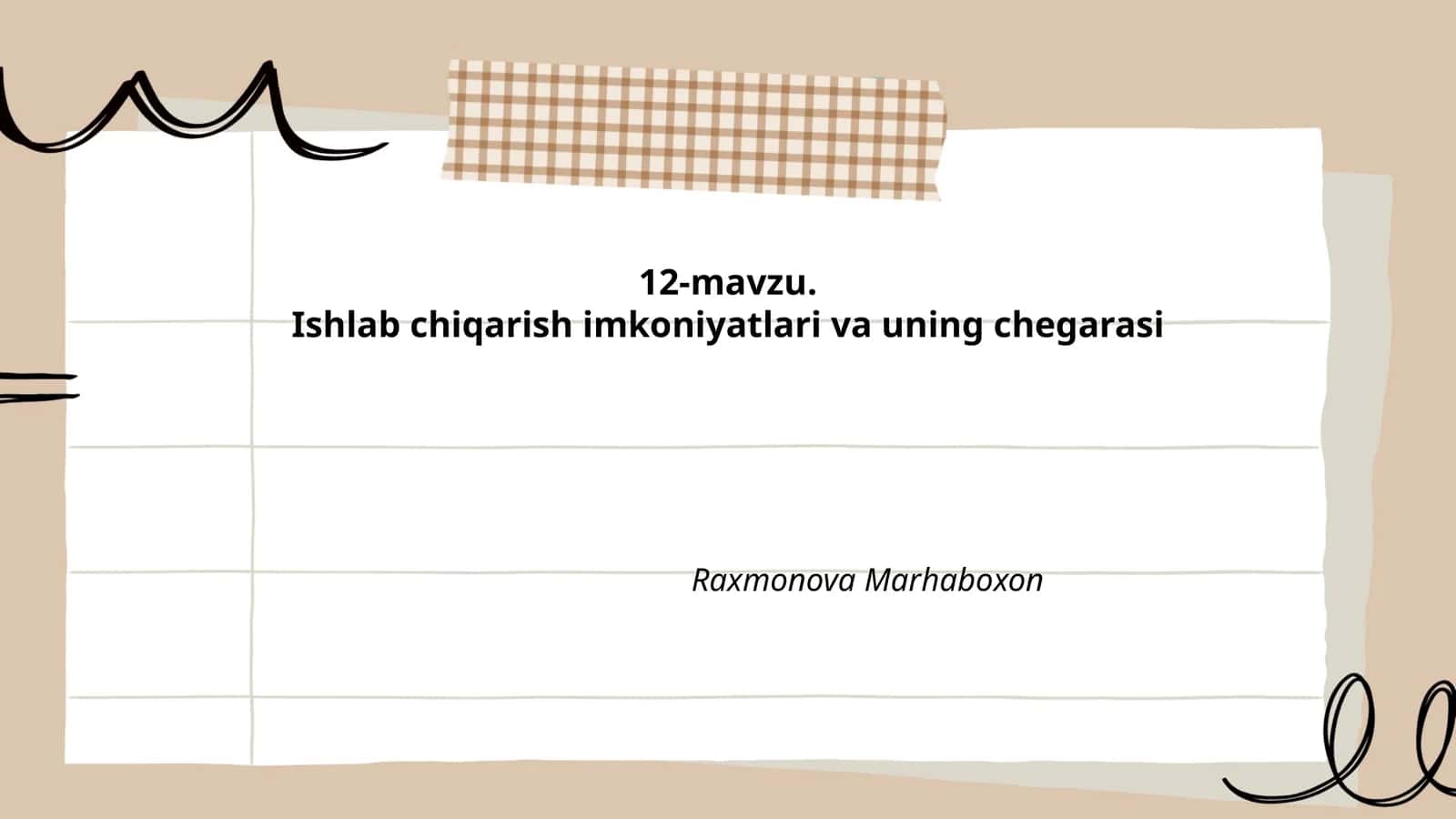 Ishlab chiqarish imkoniyatlari egri chizig'i 1