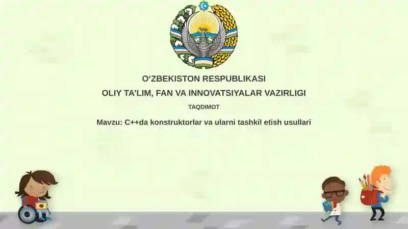 C++dakonstruktorlarvaularnitashkiletishusullari 1