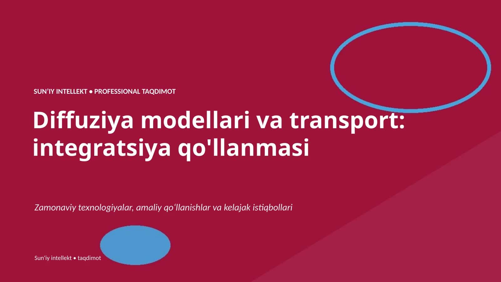 SUNʼIY INTELLEKT • PROFESSIONAL TAQDIMOT 1