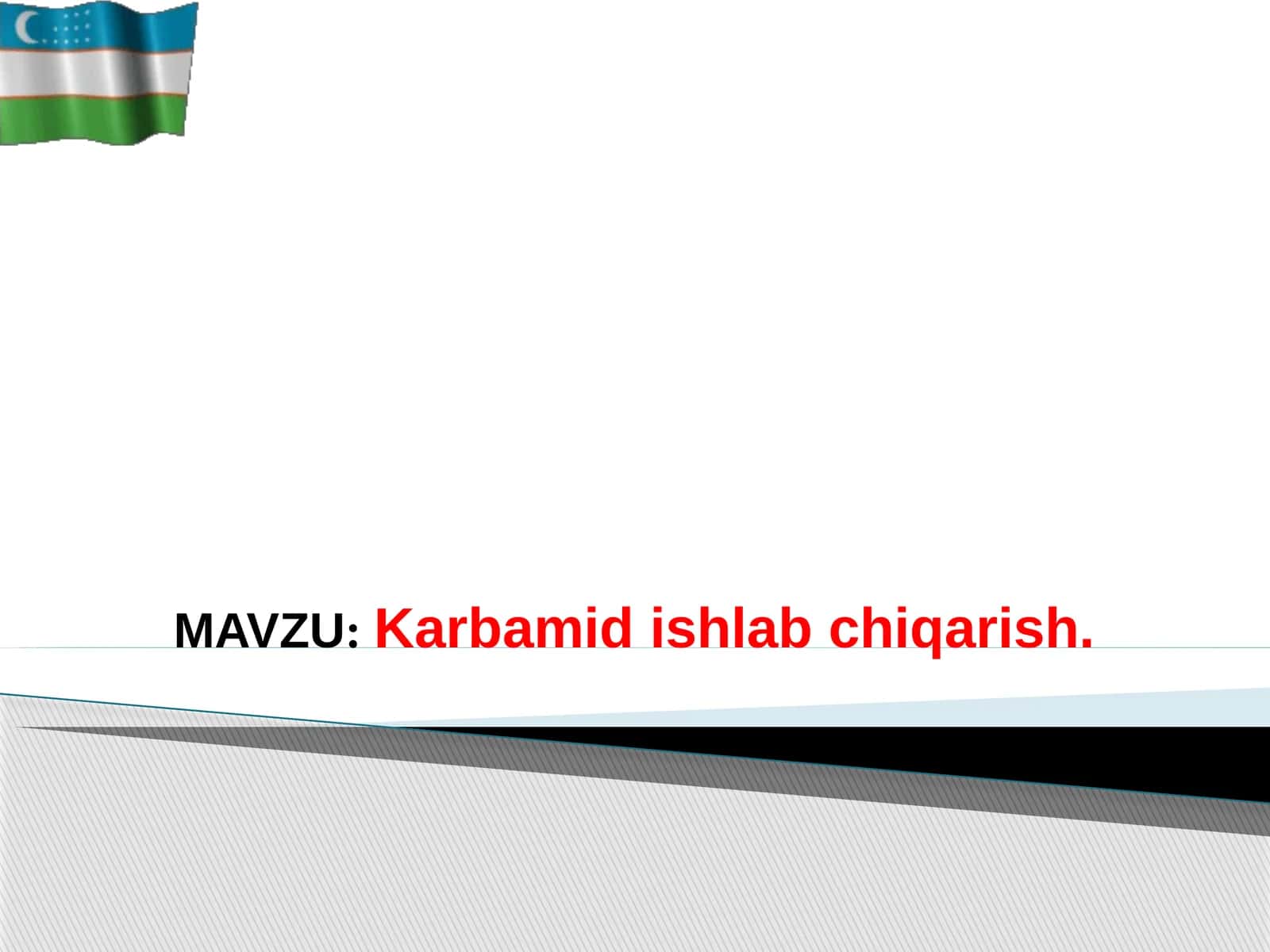 Karbamid ishlab chiqarish 1