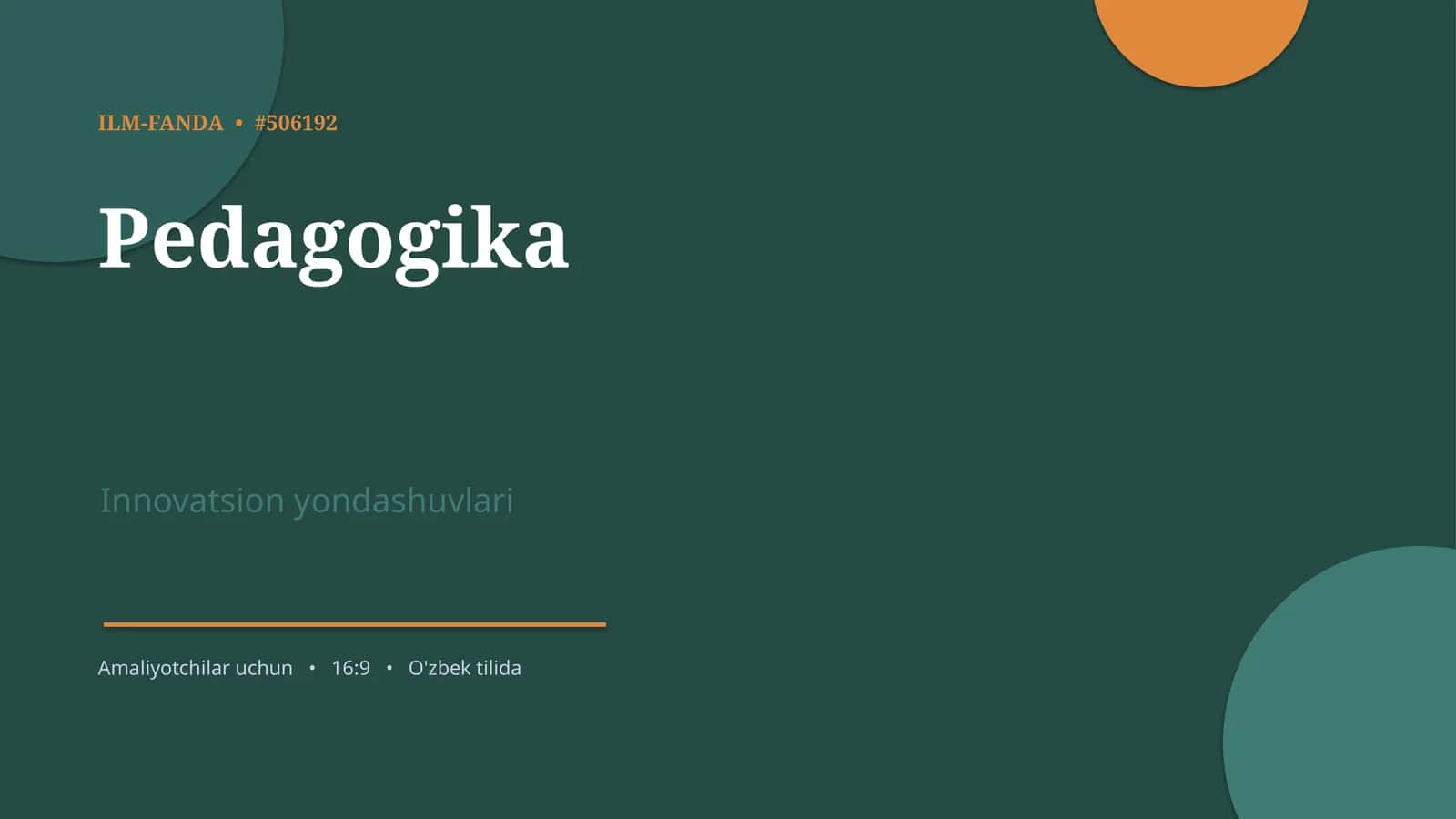 Pedagogika 1