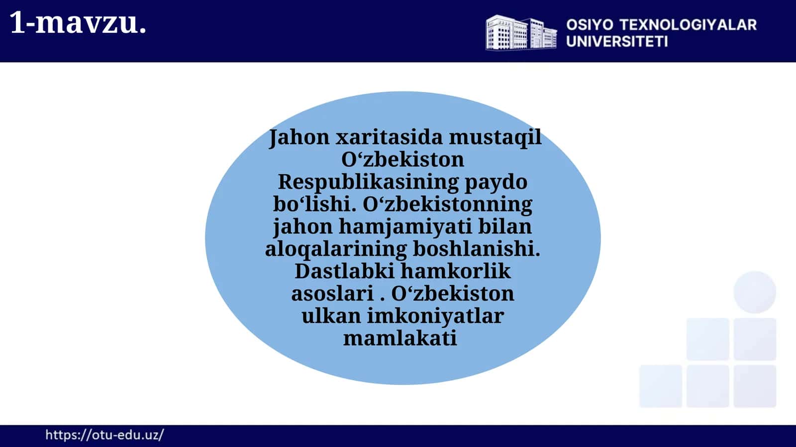 Mustaqillikning qadriyatli yoli 1