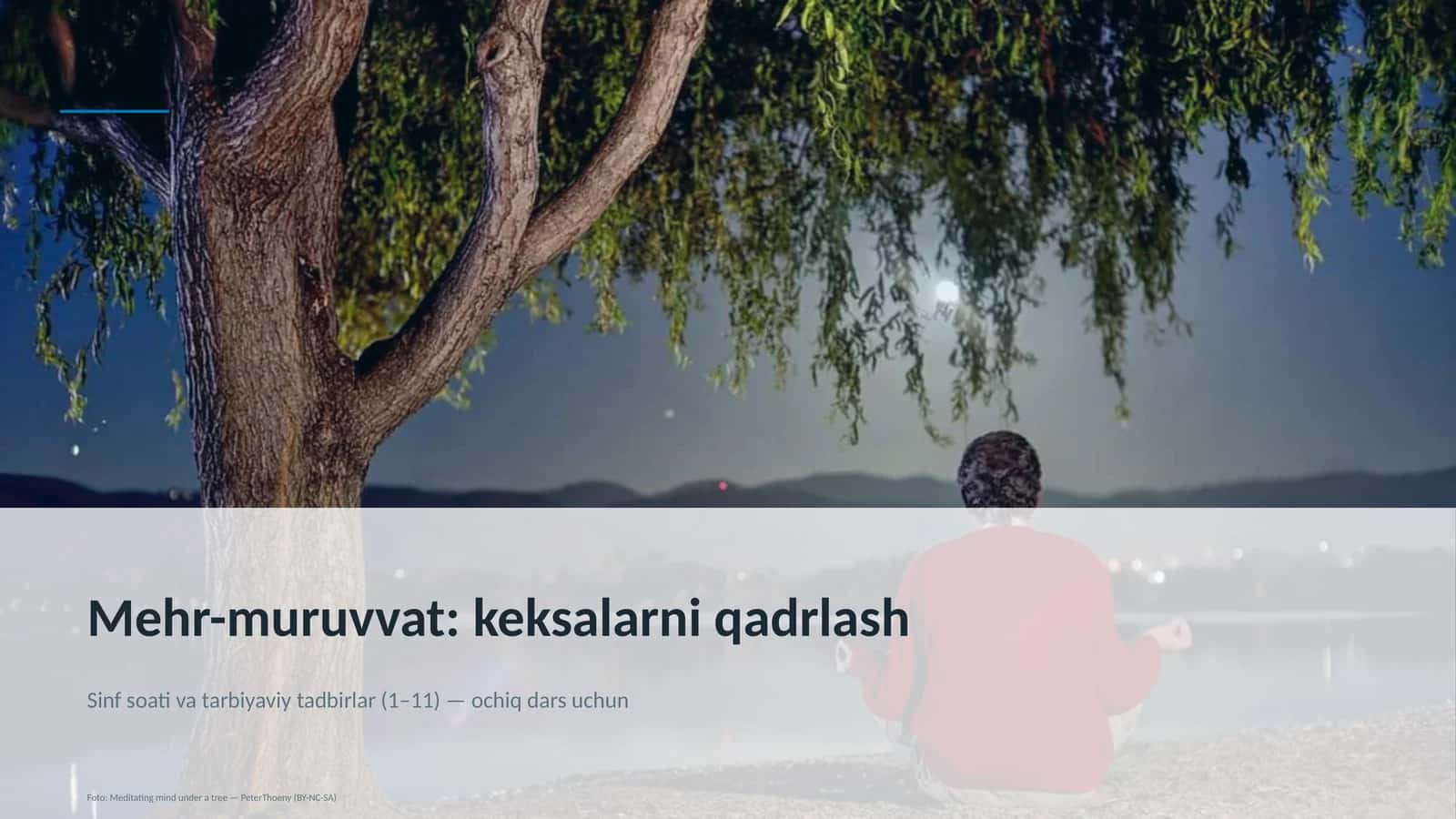 Mehr-muruvvat: keksalarni qadrlash 1