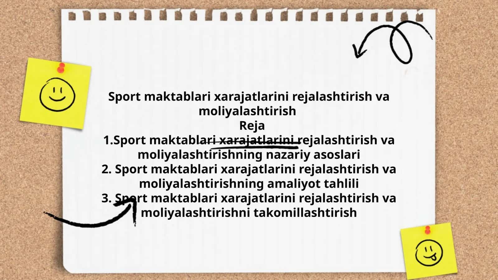 Sport maktablari xarajatlarini rejalashtirish va moliyalashtirish 1
