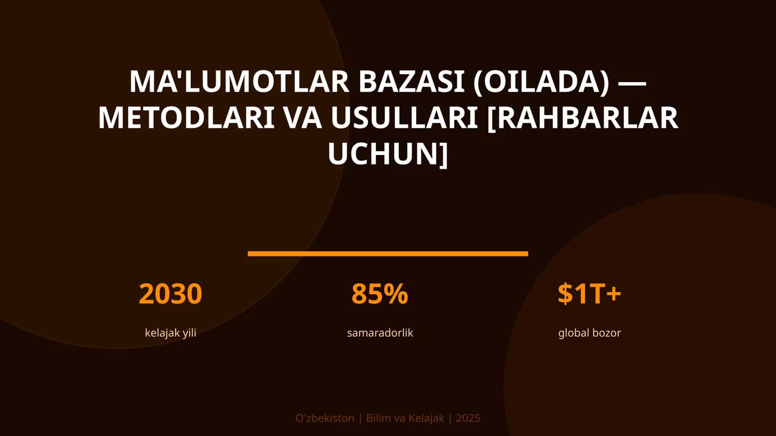 Ma'lumotlar bazasi (oilada) — metodlari va usullari [rahbarlar uchun] 1