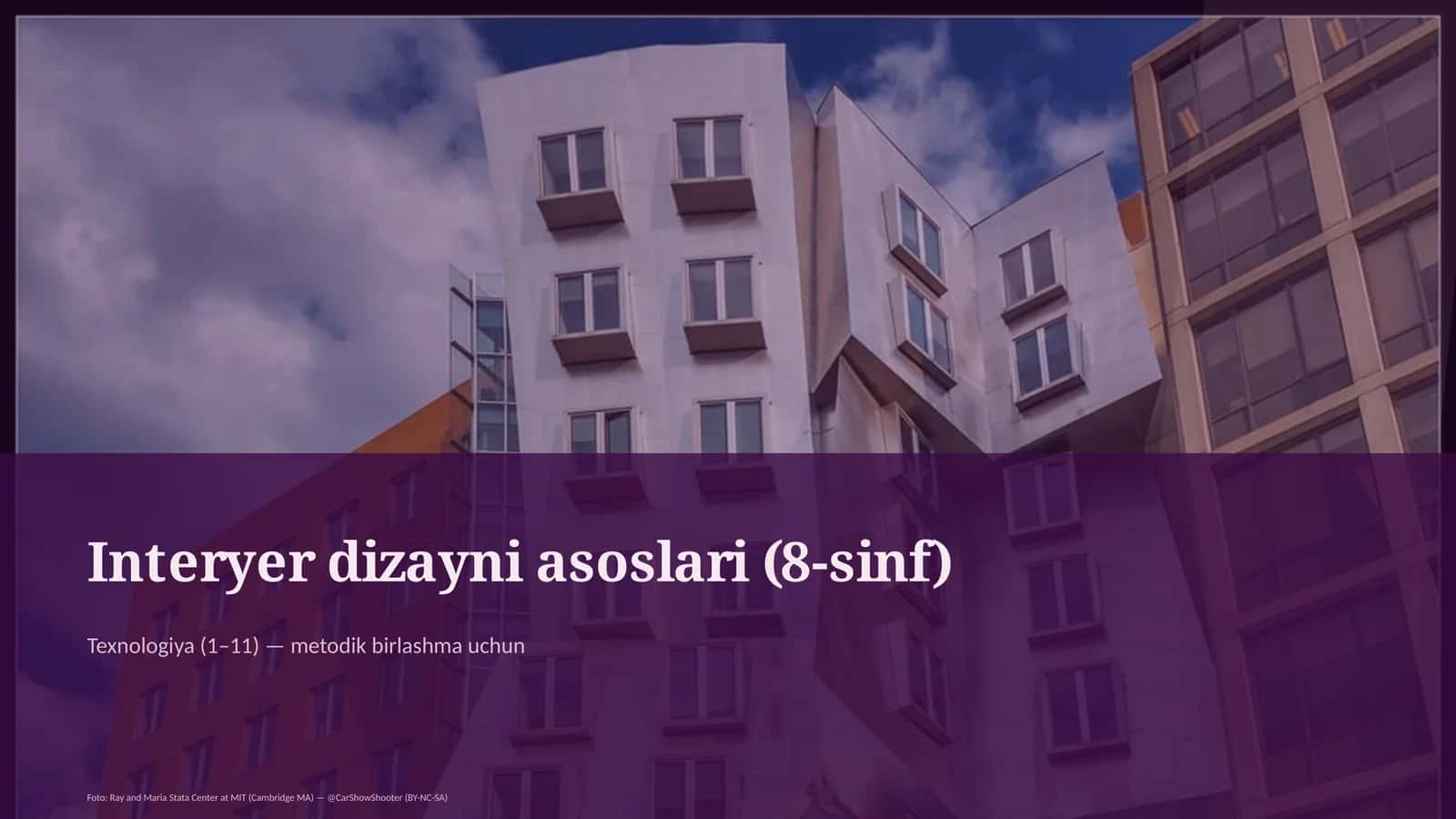 Interyer dizayni asoslari (8-sinf) 1