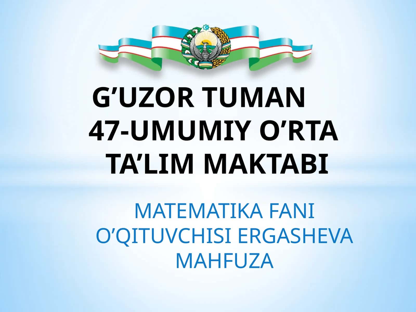 5-sinf Matematika fanidan Sonli va harfli ifodalar dars ishlanma 1