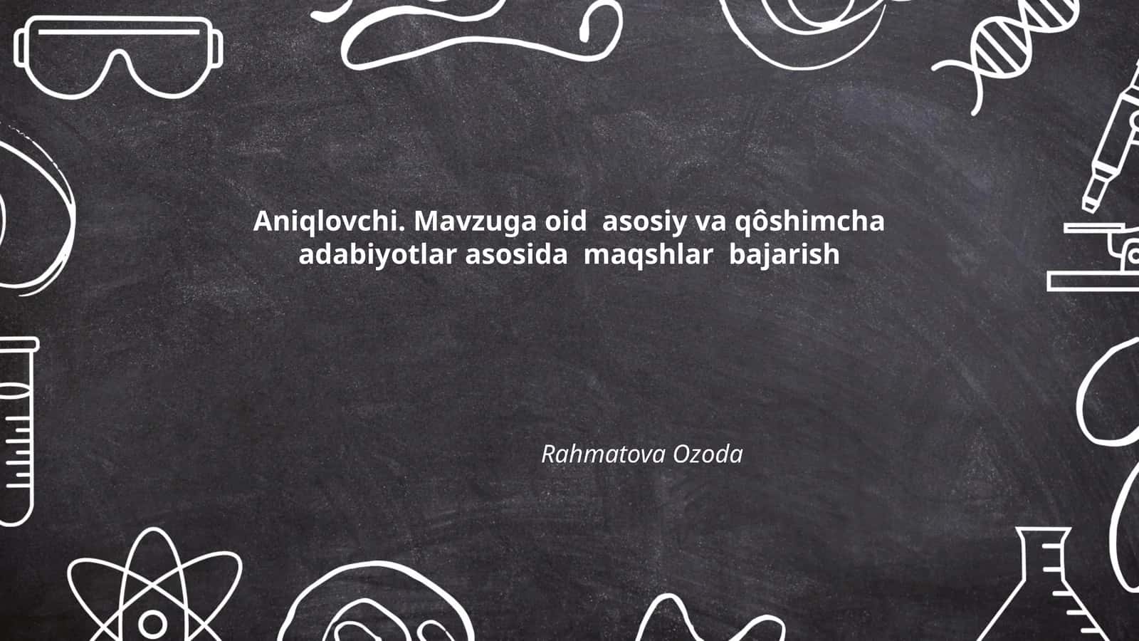 Aniqlovchi 1