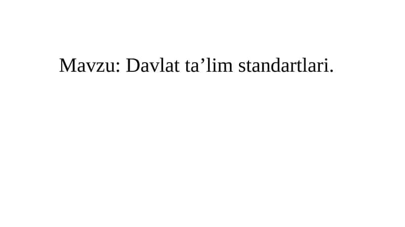 Davlatta’limstandartlari 1