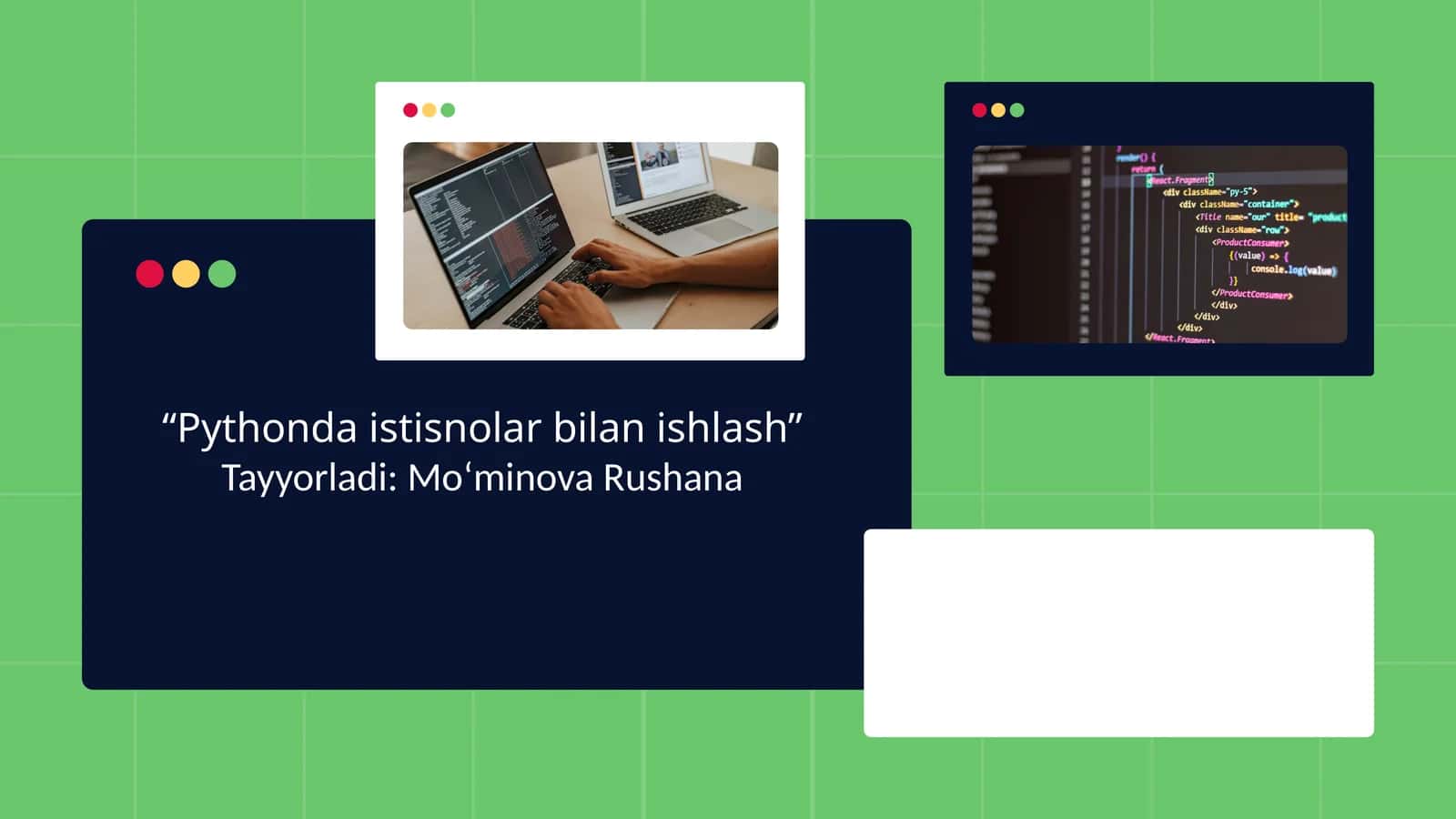 Pythonda istisnolar bilan ishlash 1