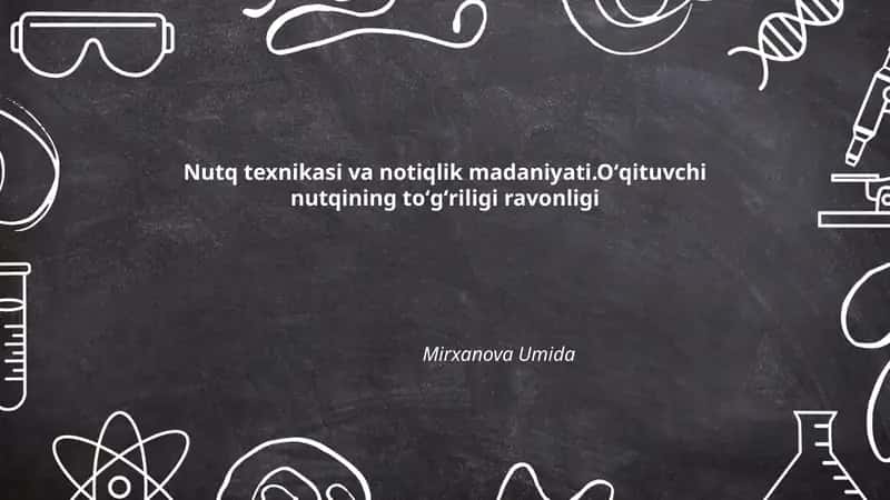 Nutq texnikasi va notiqlik madaniyati 1