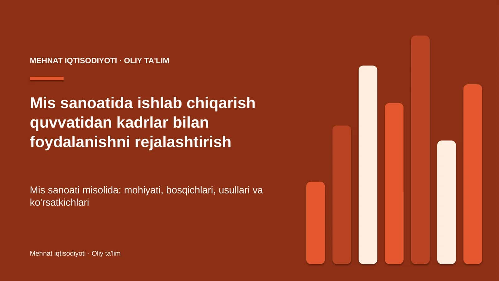 mis sanoatida ishlab chiqarish quvvatidan kadrlar bilan foydalanishni rejalashtirish 8383 1