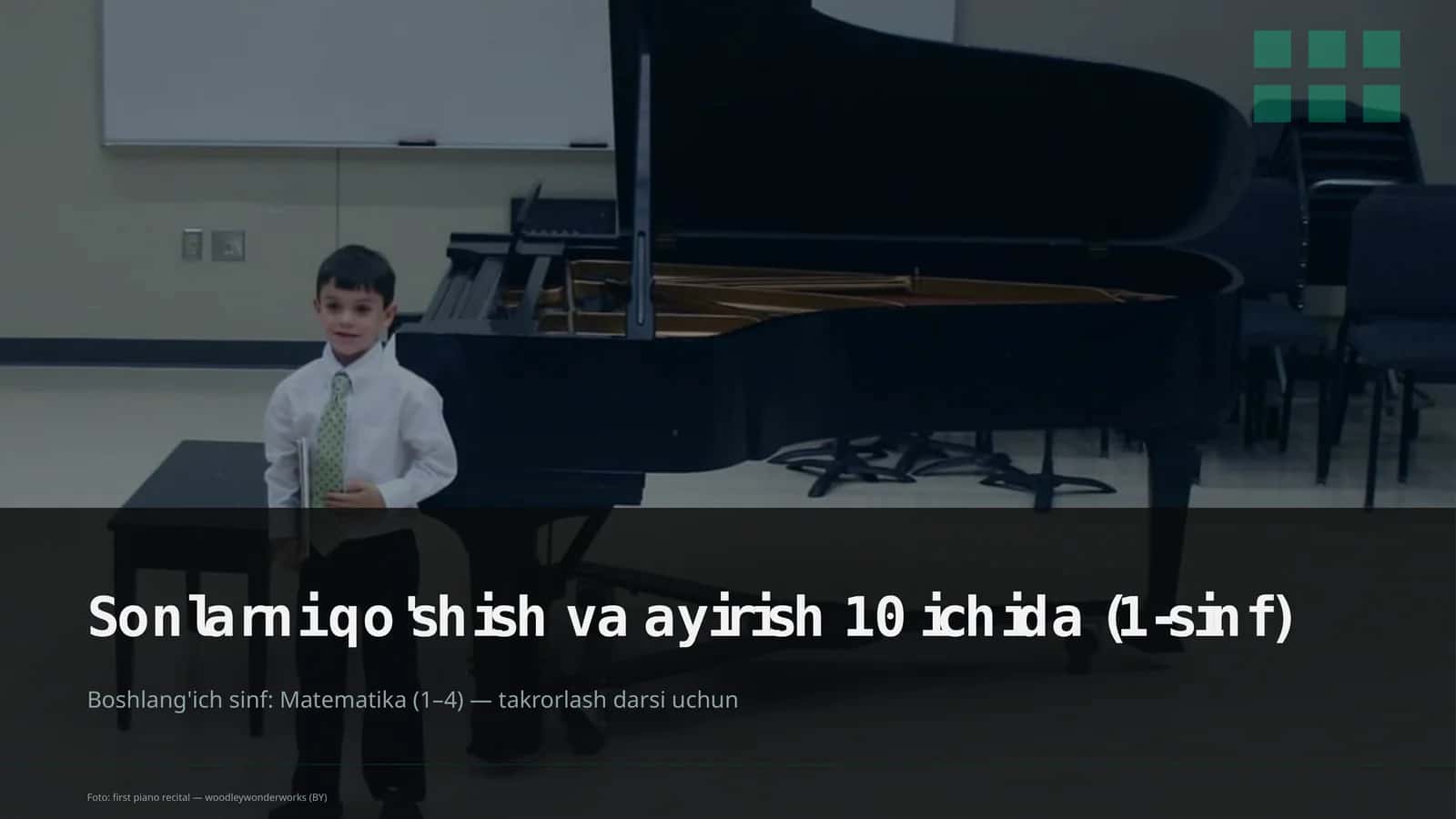 Sonlarni qo'shish va ayirish 10 ichida (1-sinf) 1