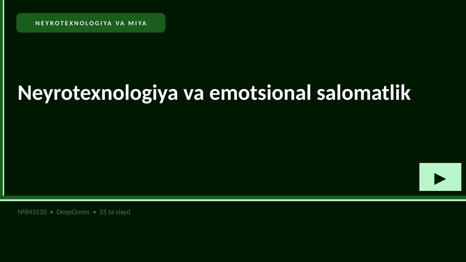 NEYROTEXNOLOGIYA VA MIYA 1
