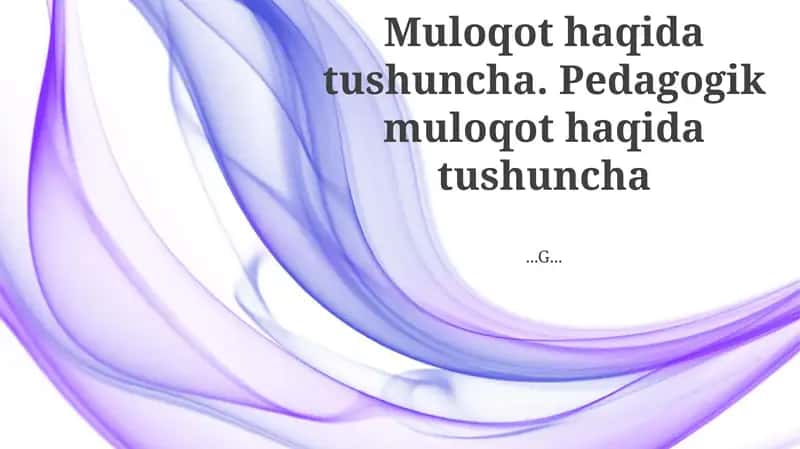 Baholash va Muloqot 1