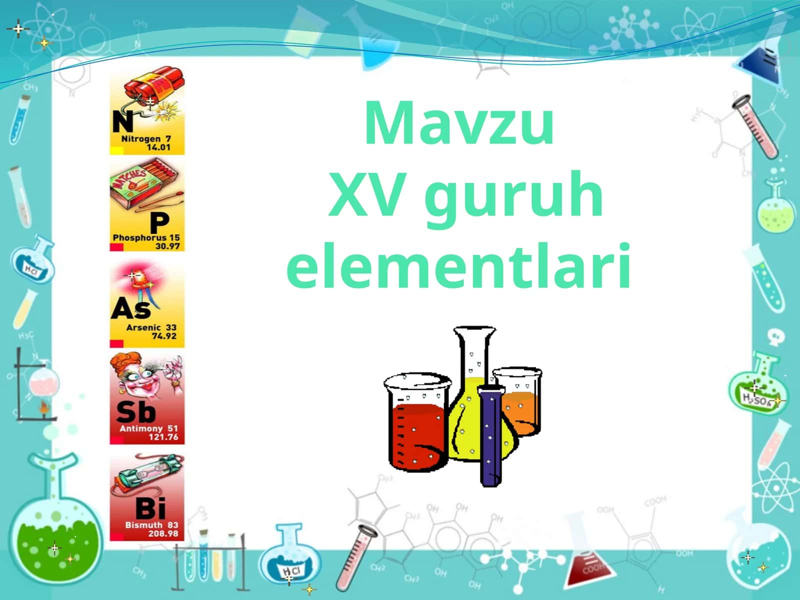 XV guruhi elementlari 1