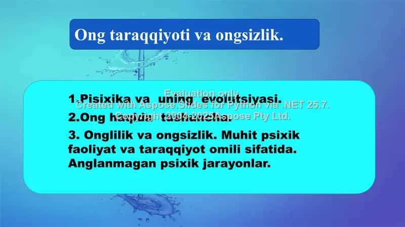 Pisixika va uning evolutsiyasi 1