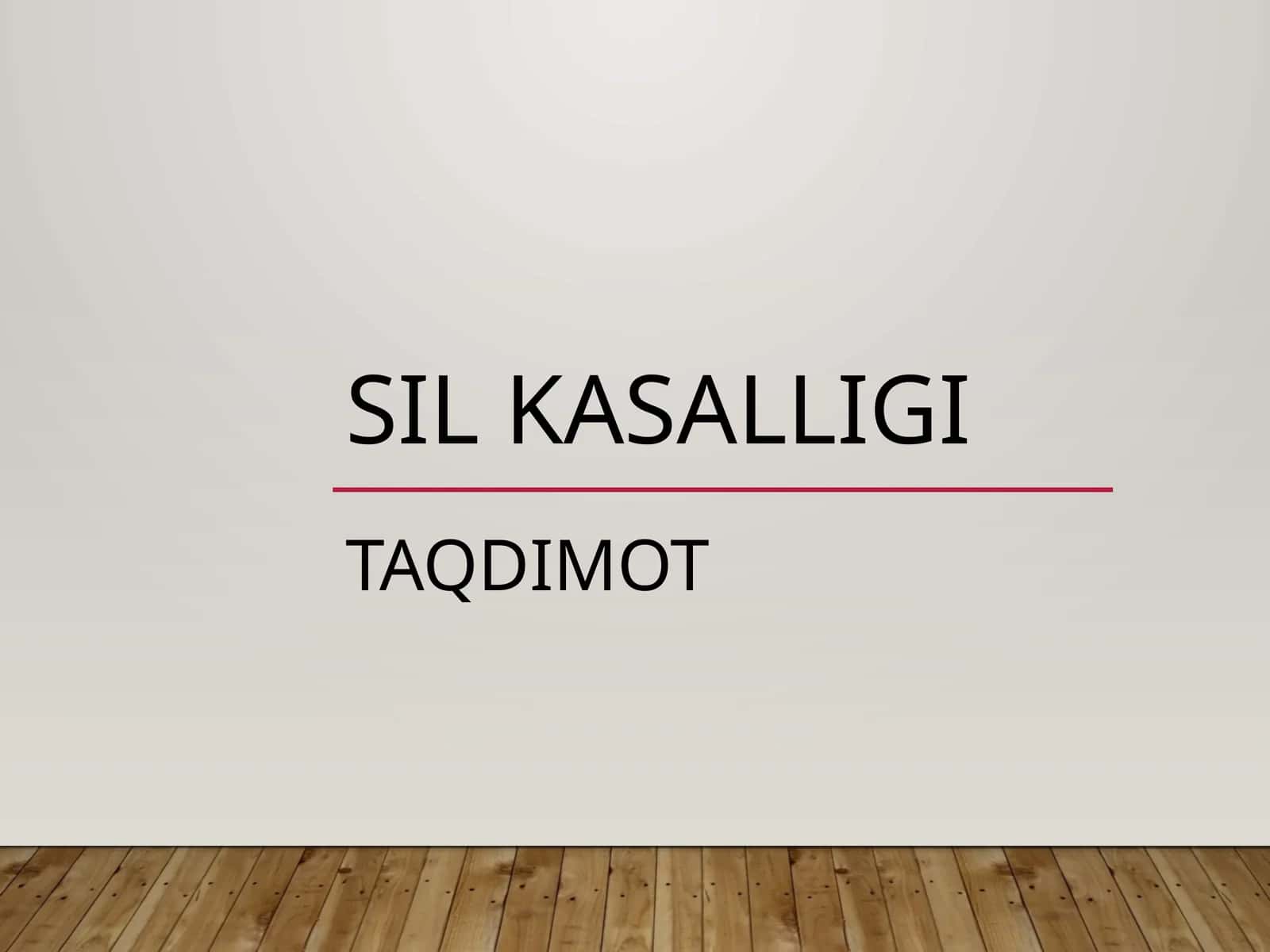 Sil Kasalligi 1