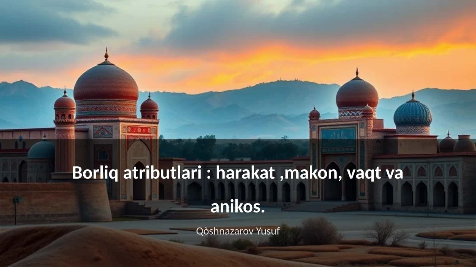 Harakat teoriyasi 1