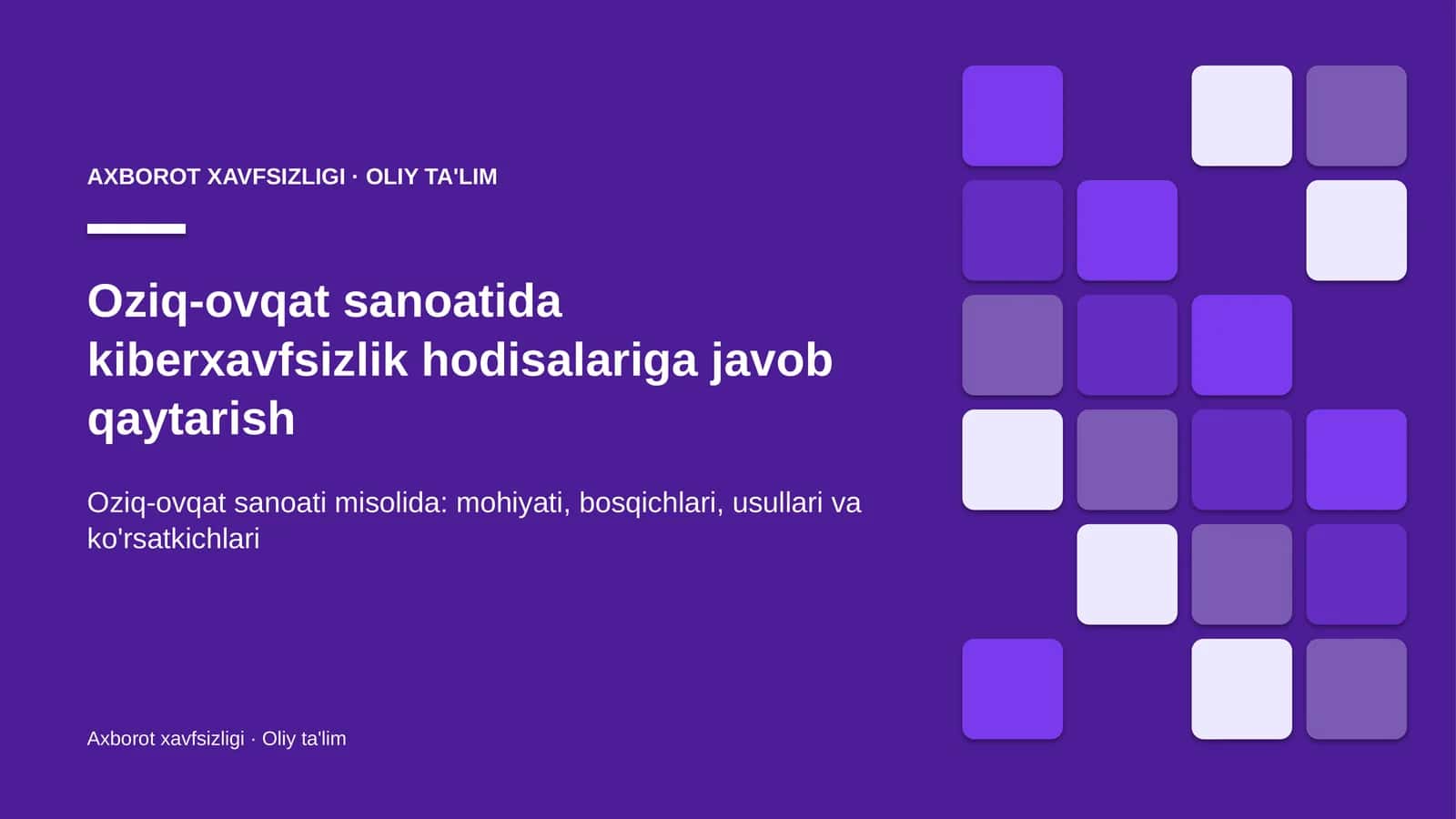 oziq ovqat sanoatida kiberxavfsizlik hodisalariga javob qaytarish 7942 1