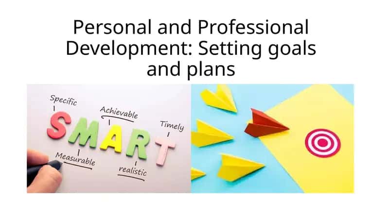 Personal and Professional Development: Setting goals and plans 1
