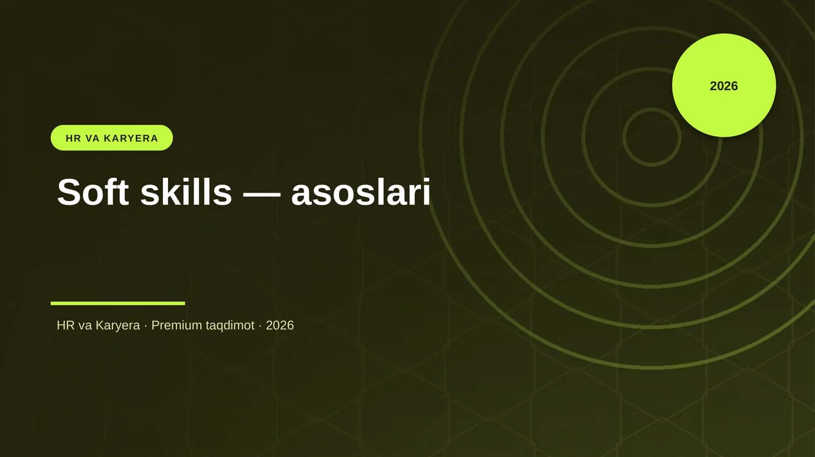 Soft skills — asoslari 1