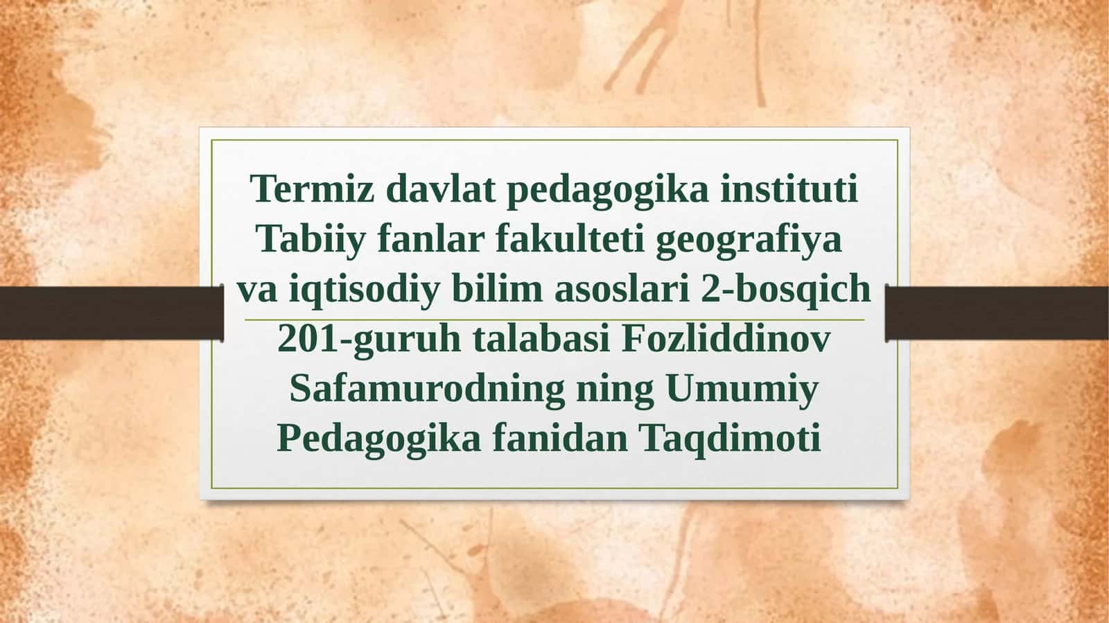 AVESTODAGI PEDAGOGIK QARASHLAR 1