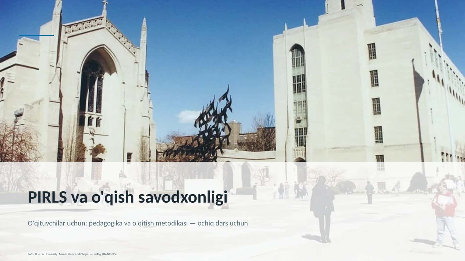 PIRLS va o'qish savodxonligi 1