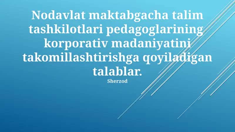 Kasbiy Rivojlanish va Qo'llab-quvvatlash 1