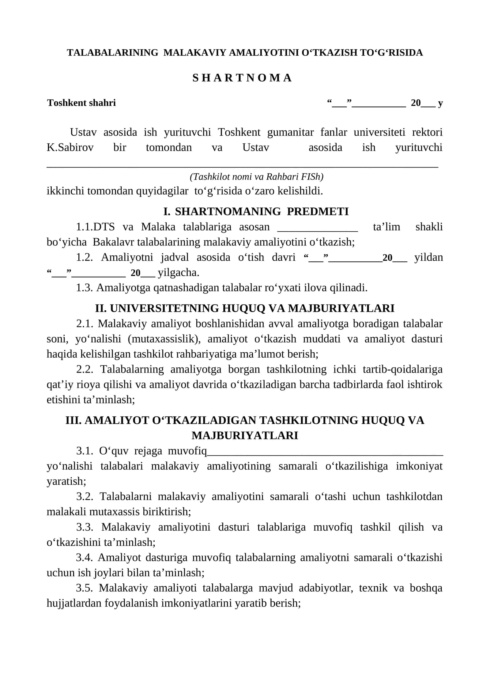 TALABALARINING MALAKAVIY AMALIYOTINI O‘TKAZISH TO‘G‘RISIDA 1