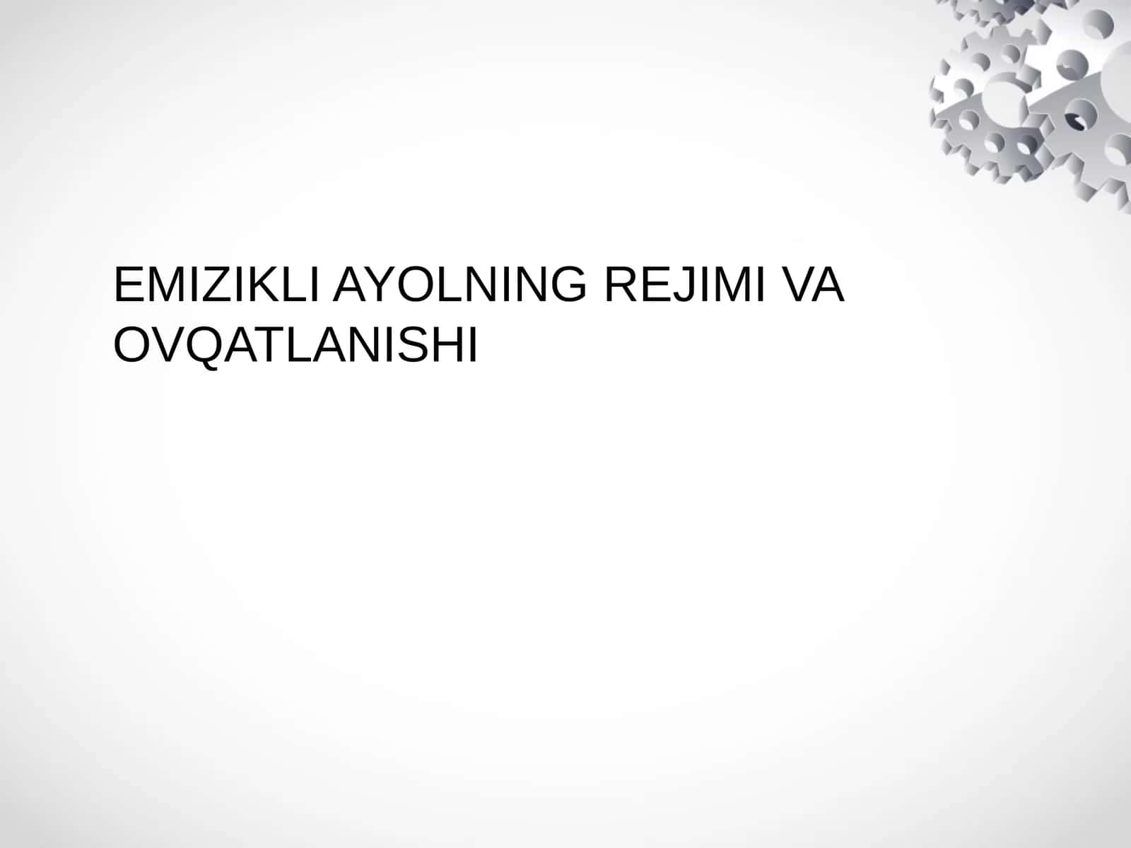 Emizikli ayollarning rejimi va ovqatlanishi 1