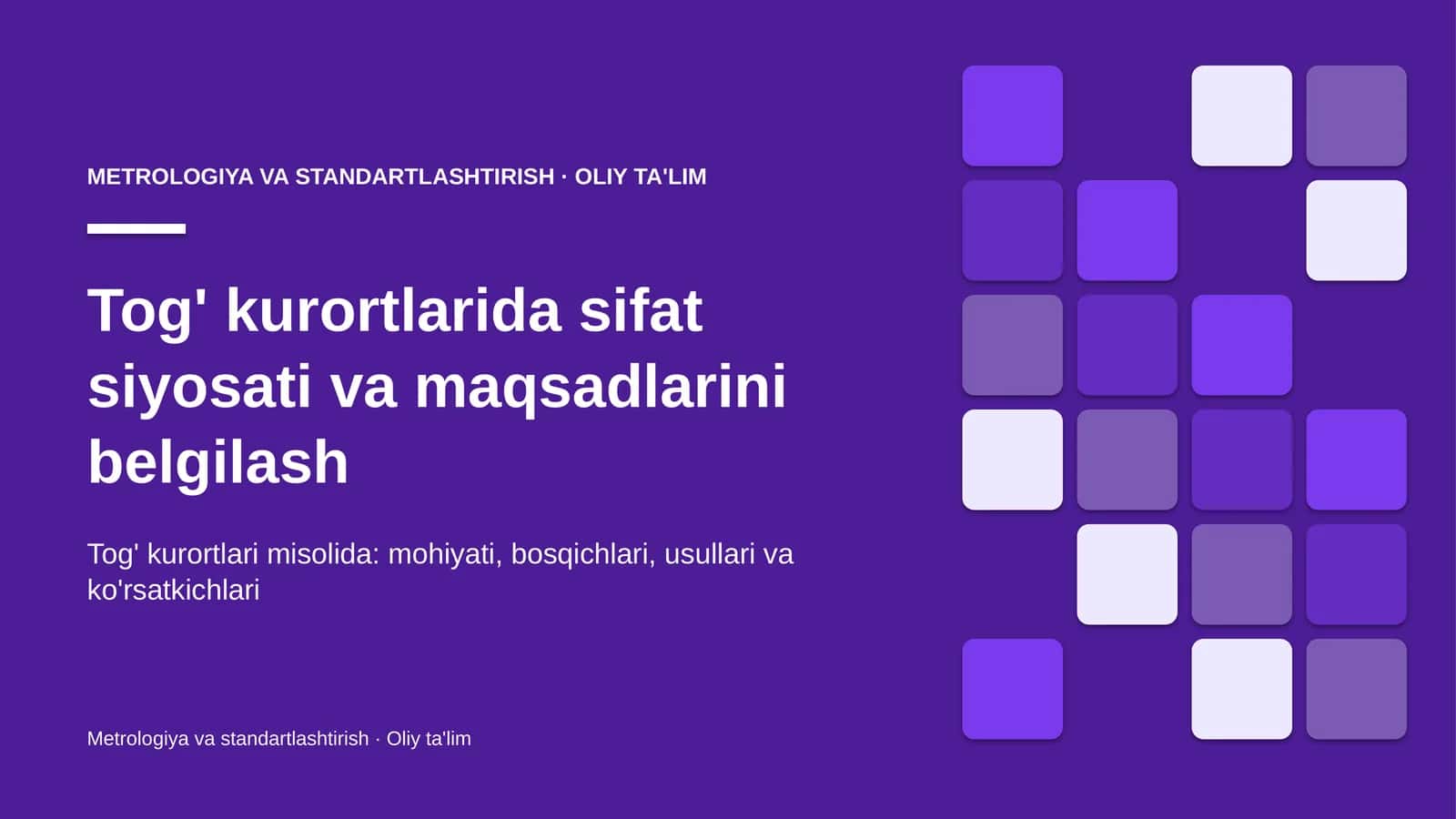 tog' kurortlarida sifat siyosati va maqsadlarini belgilash 3762 1