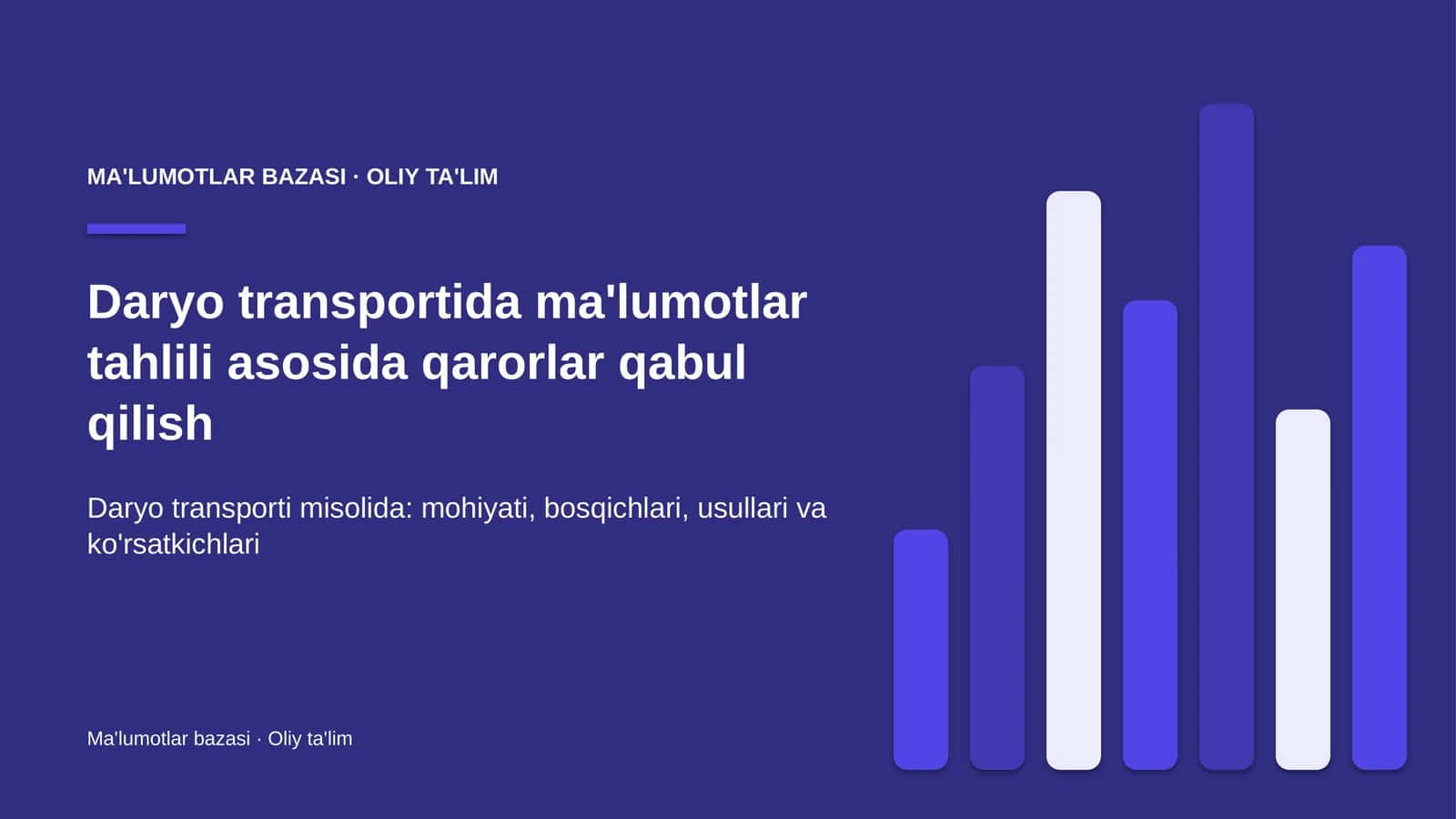 daryo transportida ma'lumotlar tahlili asosida qarorlar qabul qilish 8686 1